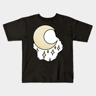 Witchy Halloween Moon Kids T-Shirt